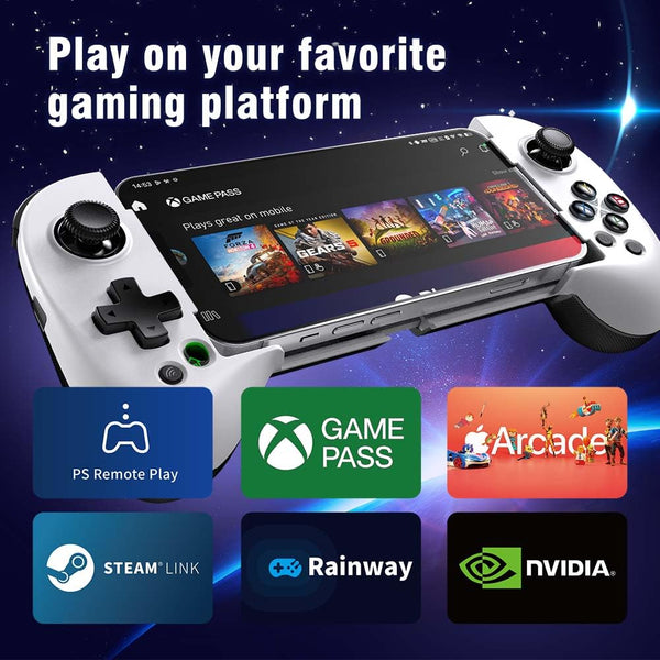 ShanWan Mobile Gaming Controller for Android/iOS, Phone controller for iPhone15, Bluetooth connection, PS Remote Gaming Xbox Cloud Steam Link GeForce NOW MFi Apple Arcade Gaming