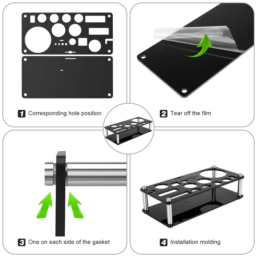KinGrow Cocktail Shaker Set, 23-Piece Boston Stainless Steel Bartender Kit with Acrylic Stand & Cocktail Recipes Booklet, Professional Bar Tools for