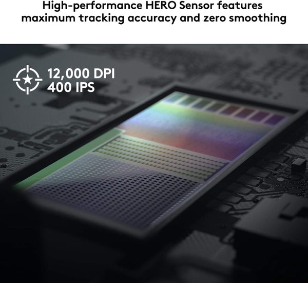 Logitech G305 LIGHTSPEED Wireless Gaming Mouse, HERO 12K Sensor, 12,000 DPI, Lightweight, 6 Programmable Buttons, 250h Battery Life, On-Board Memory, PC/Mac - White