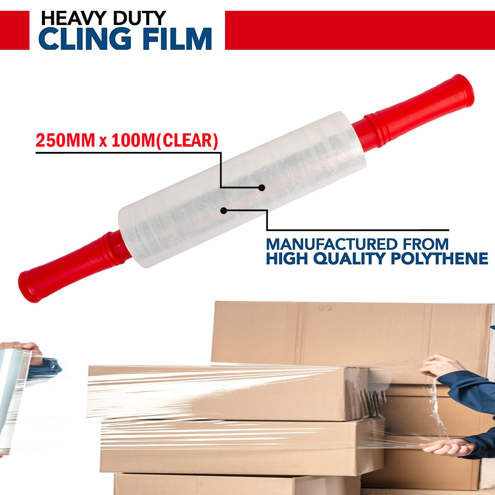 Complete Hand Pallet Packaging Strapping Kit with Tools, 200m PP Band, Metal Seals, and Edge Protectors for Secure Packing