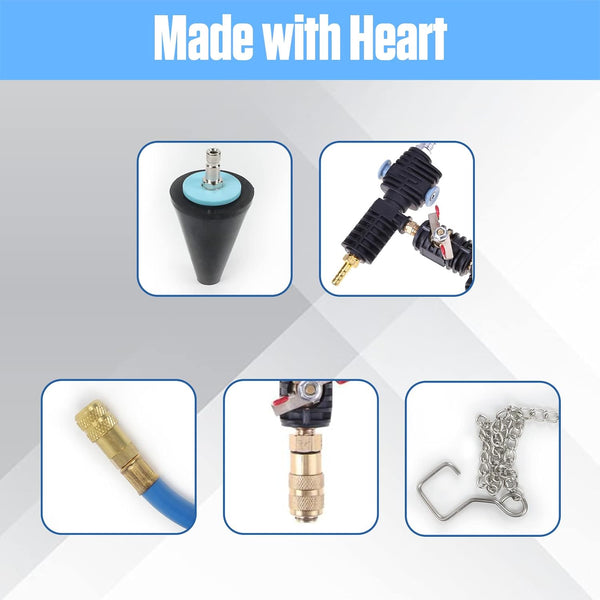 PLAYOCCAR Coolant Vacuum Refill Tool Kit, Car Radiator Cooling System Purge Set for Changing Water Tank Antifreeze