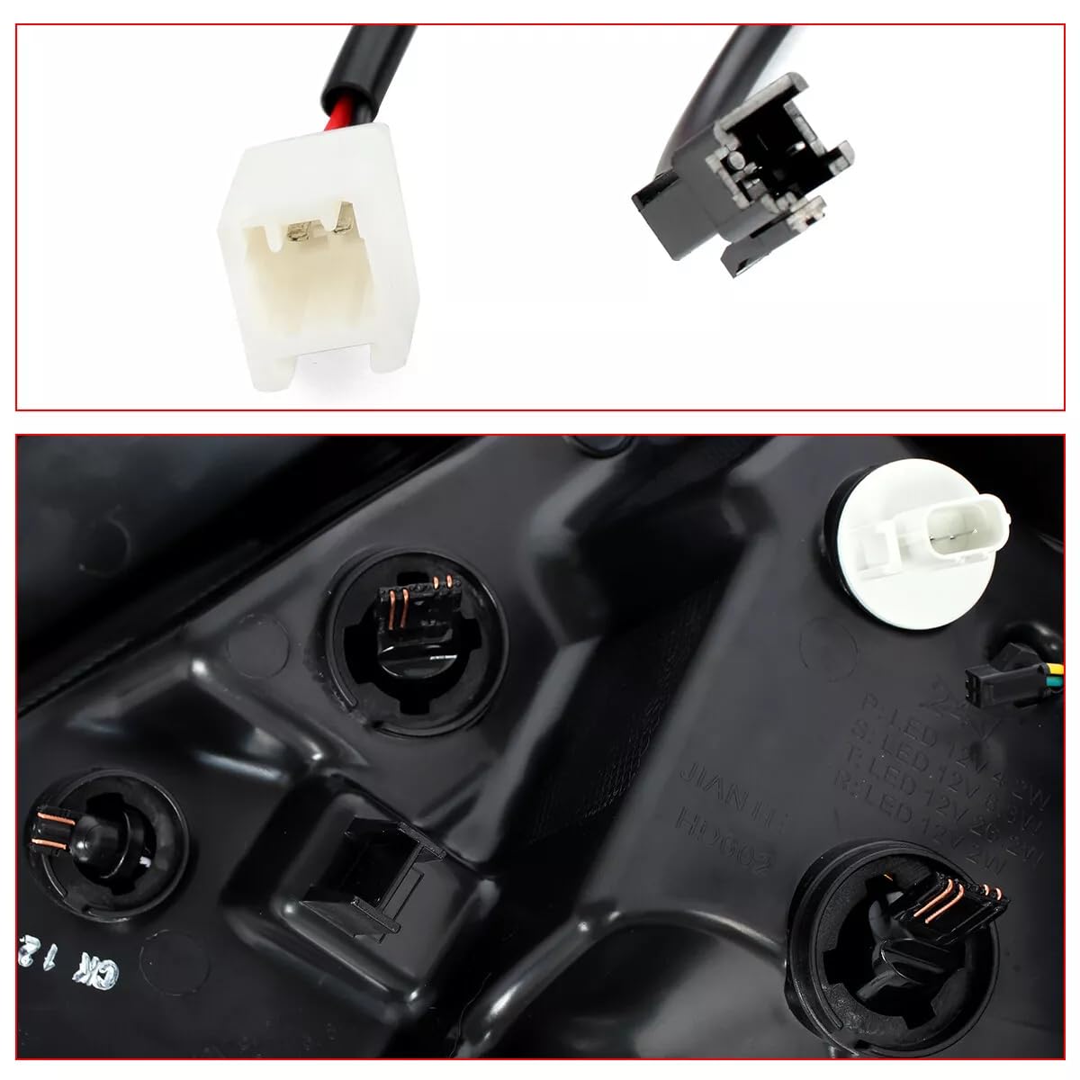 Archaic LED Rear Lights Compatible with 10th Honda Civic Type R Hatchback FK7 FK8 2016-2020, with Sequential Turn Signal, Animation DRL, Pair