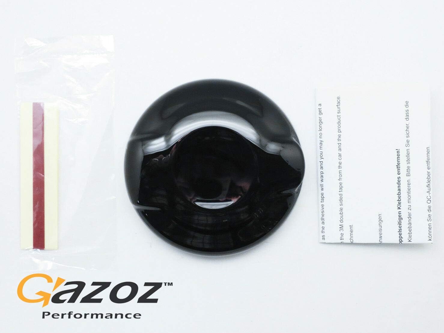 GAZOZ PERFORMANCE Black Glossy Fuel Tank Cap Cover for Mini Cooper F54, F55, F56, F57, F58, F59 Models