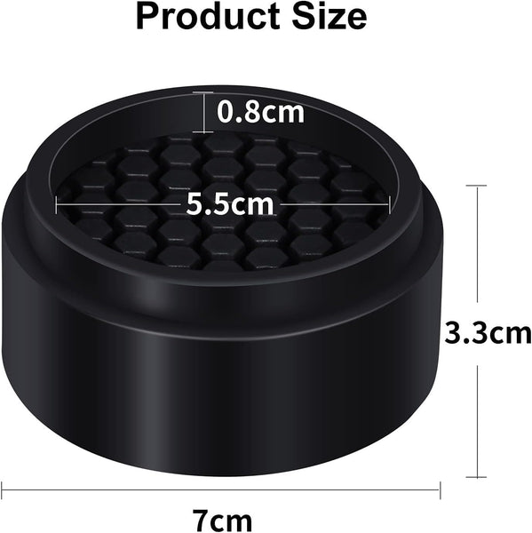 RCHYFEED 16 Pack Adjustable Furniture Risers 1 inch Round, Bed Risers Heavy Duty Anti Slip Rubber, Stackable Washing Machine Riser Creates an