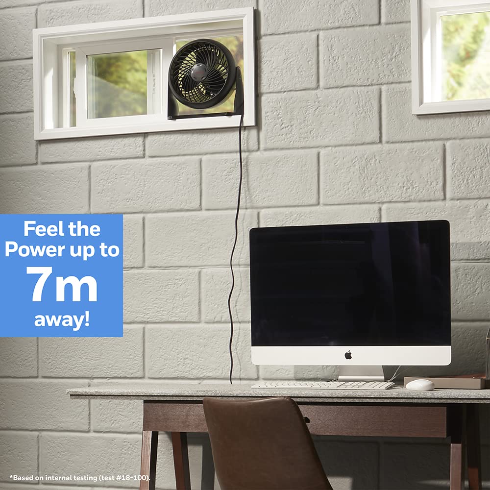 Honeywell TurboForce Power Fan (Quiet Operation Cooling, 90° Variable Tilt, 3 Speed Settings, Wall Mount Feature, Table Fan) HT900E