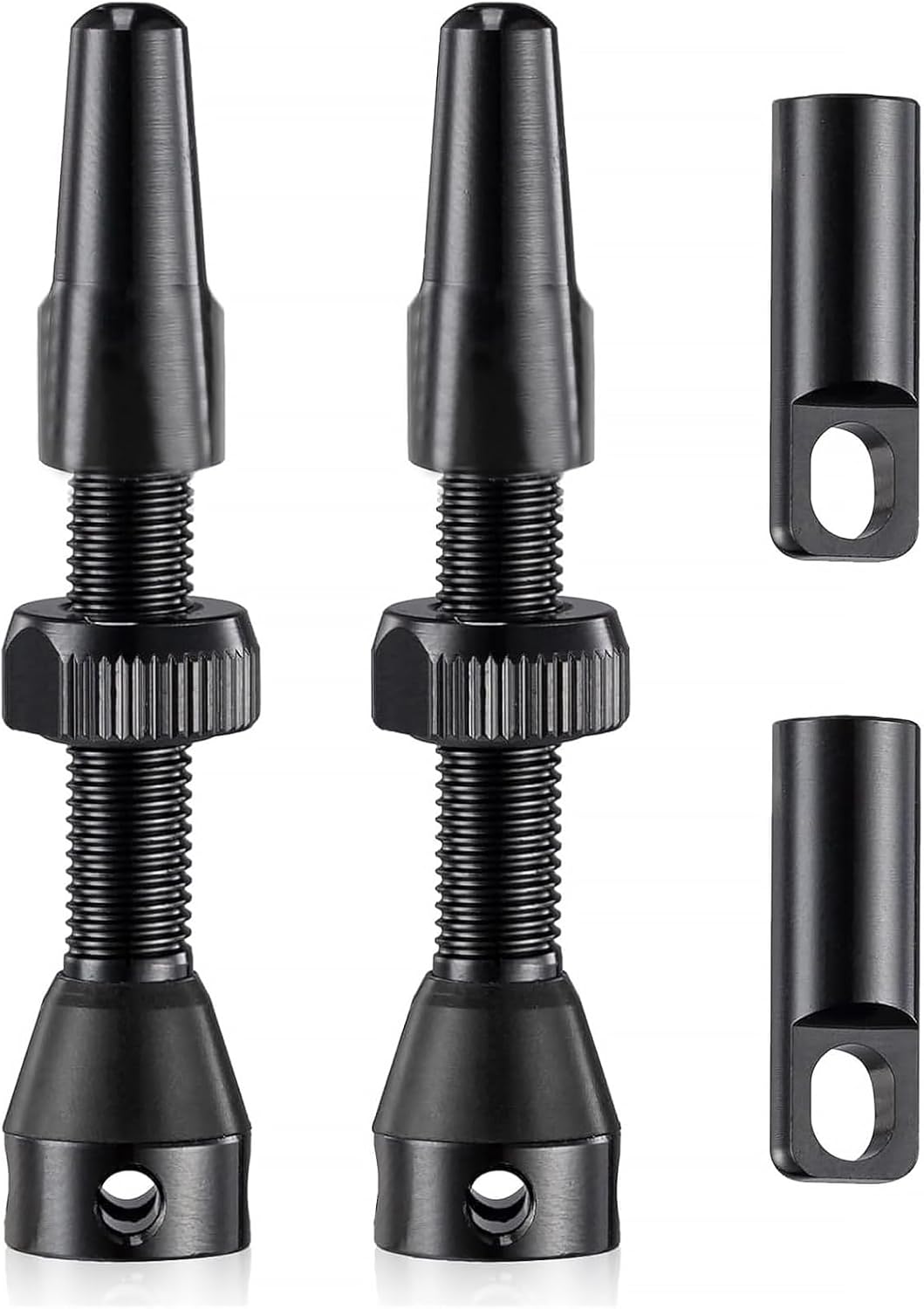 HARY 2-Pack Tubeless Presta Valves for Presta - 44mm Alloy Bike Valve Stems with Integrated Core Removal Tool for MTB/Road Bikes