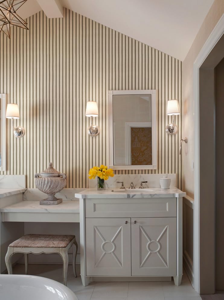 myforHD Self-Adhesive Wood Grating Wallpaper Wood Stripe Grain Natural Wooden Slats Wallpaper Peel and Stick Contact Paper PVC Vinyl Film Removable Waterproof