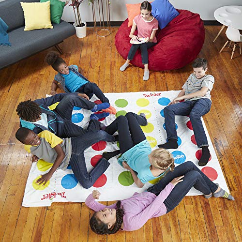 Hasbro Gaming Twister Ultimate: Bigger Mat, More Coloured Spots, Family, Kids Party Game Age 6+; Compatible with Alexa (Amazon Exclusive)
