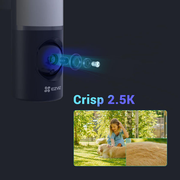 EZVIZ Wired Floodlight Security WiFi Camera Outdoor, Smart PIR Detection, FHD 1080P, 2000 Lumens, 25M Starlight Colour Night Vision, Weatherproof, Two-Way Talk, SD Card/Cloud Storage, Hardwired |LC1C