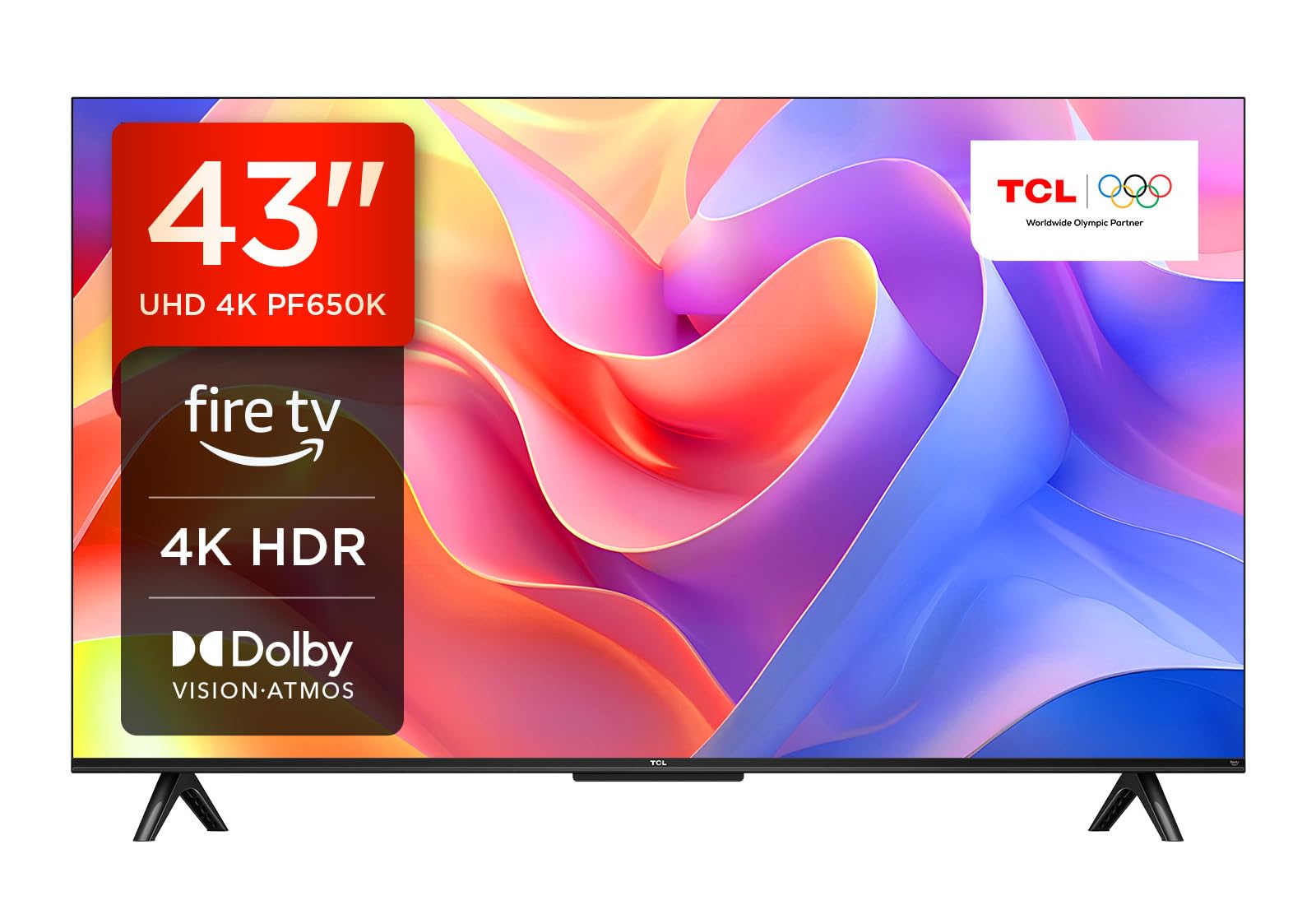 TCL 32SF540K 32-inch FHD Smart Television - HDR & HLG-Dolby Audio-DTS Virtual X/DTS-HD-Metal Bezel-less-Dual-band Wifi 5-with Fire OS 7 system