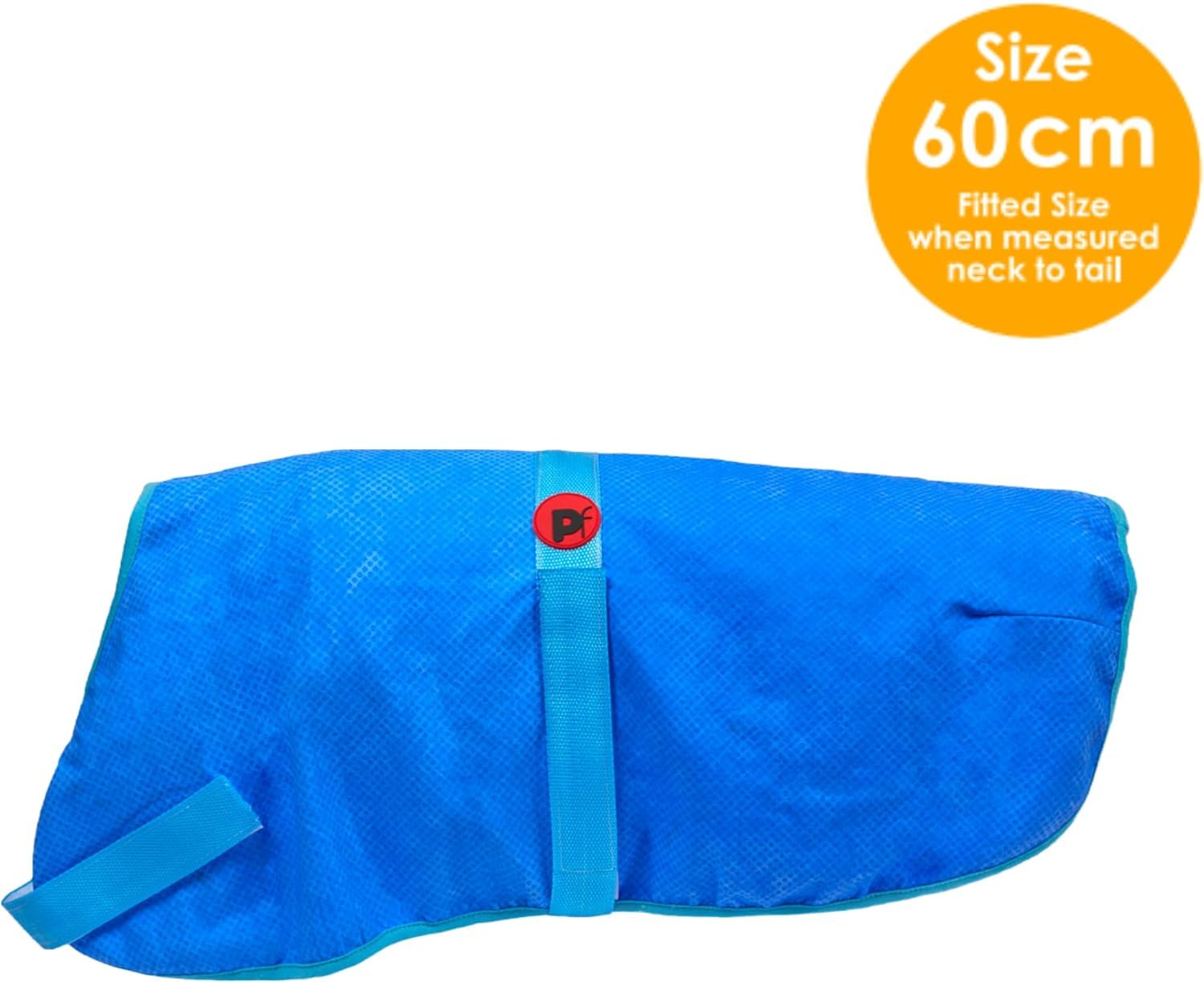 Petface Cooling Summer Dog Coat, 70 cm, Blue