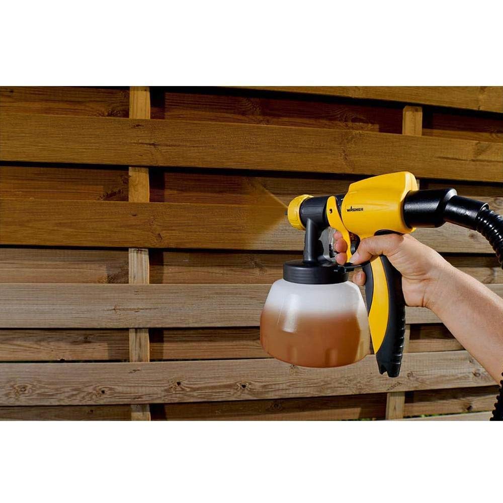 WAGNER Fence & Decking Paint Sprayer for Fences, Sheds, decking or Garden Furniture, Covers 5 m² in 9 min, 1400 ml Capacity, 460 W, 1.8 m Hose