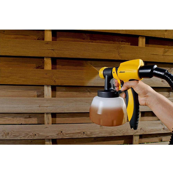 WAGNER Fence & Decking Paint Sprayer for Fences, Sheds, decking or Garden Furniture, Covers 5 m² in 9 min, 1400 ml Capacity, 460 W, 1.8 m Hose