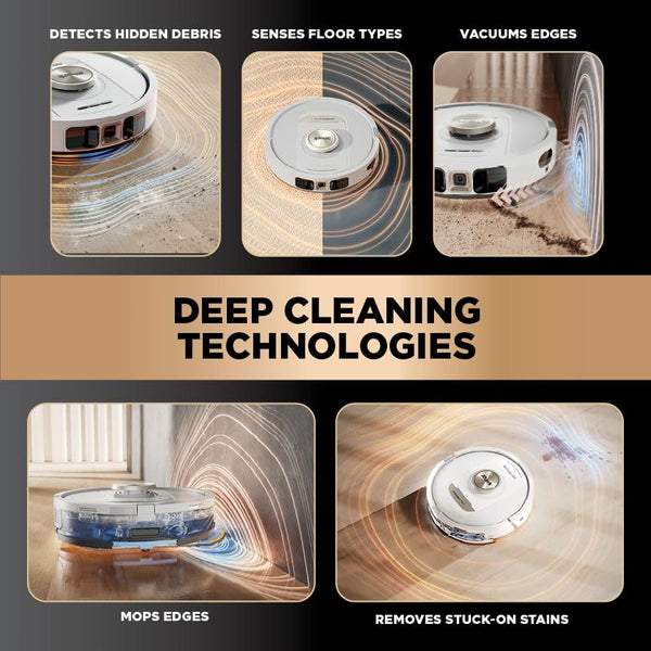 Shark PowerDetect 2-in-1 Robot Vacuum & Mop, NeverTouch Pro 60-Day Self Empty, Self-Refill and Self-Clean Robot Vacuum with 3D & LiDAR Navigation, NeverStuck Obstacle Bypass, WiFi/App White