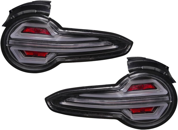 GAZOZ PERFORMANCE Exterior Accessories - Black Full LED Tail Lights with Sequential Indicator Compatible with MX5 ND 2015-2024 - Black Housing/Clear Lens
