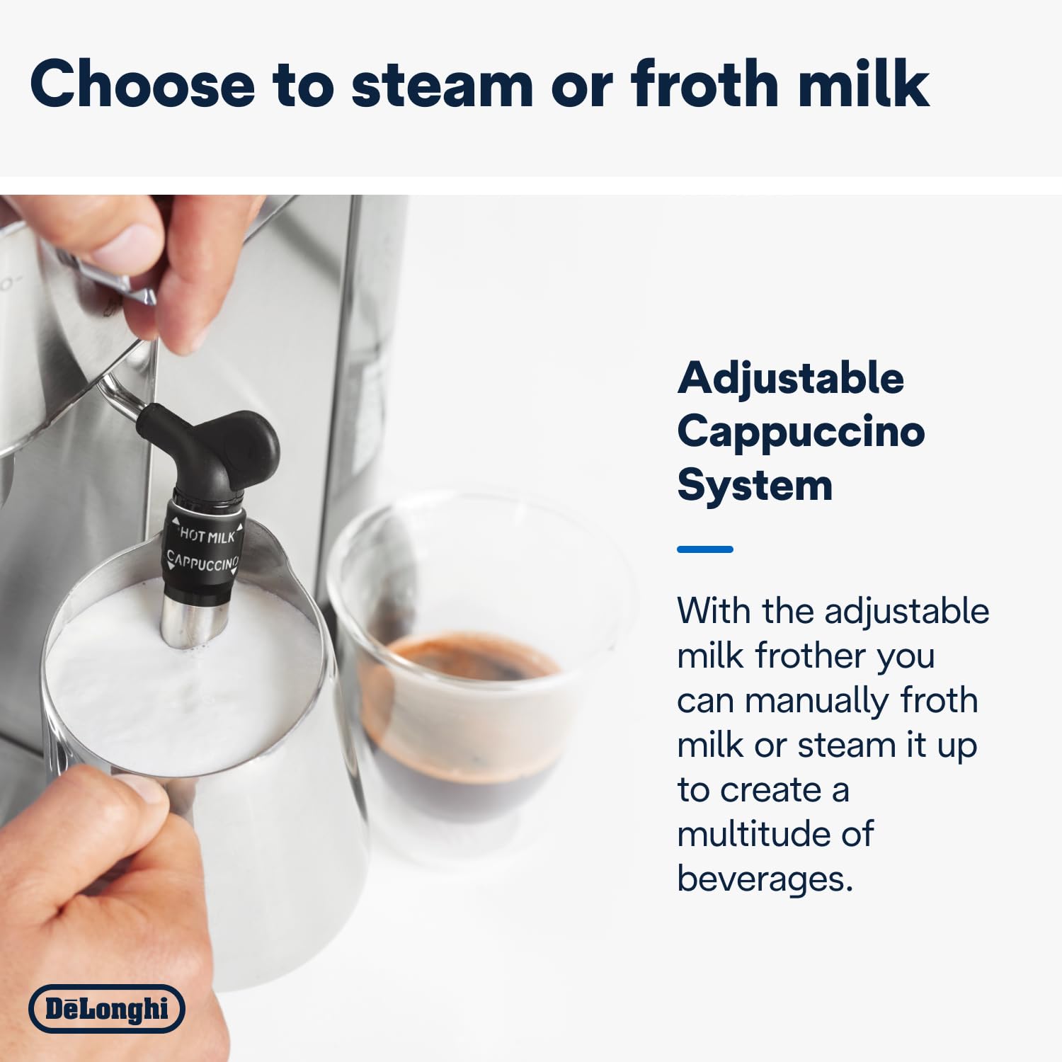 De'Longhi Dedica Style, Traditional Pump Espresso Machine, Coffee and Cappuccino Maker, EC685M, Silver