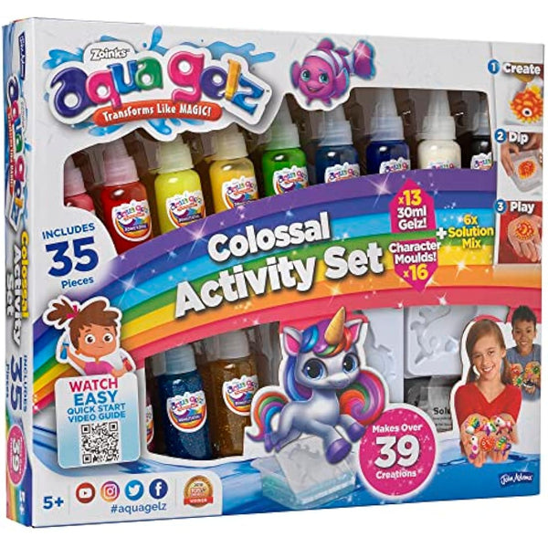 John Adams, Aqua Gelz Colossal Activity Set: Aqua Gelz transforms like MAGIC Arts and crafts for Ages 5+