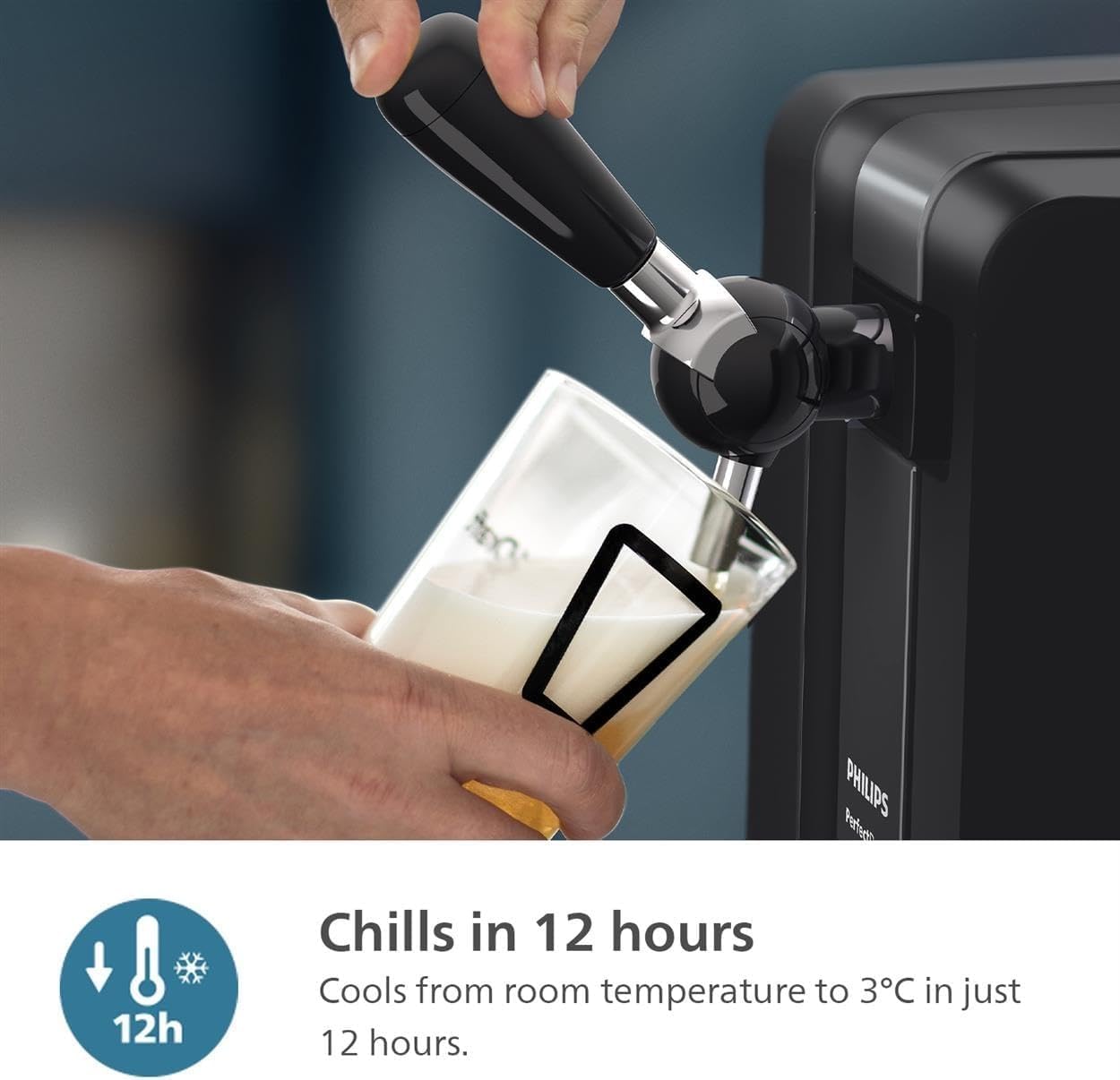 Philips Home Draft Beer Machine 5000 series, PerfectDraft, Fresh cold draft beer at Home, 30 days fresh beer, 3°C, 6L keg, (HD3760/90) [Energy Class A]