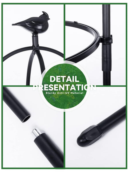 2PCS Garden Trellis for Climbing Plants, Kalolary 6FT Black Garden Tower Obelisk Trellises Rustproof Metal Potted Plant Climbing Support