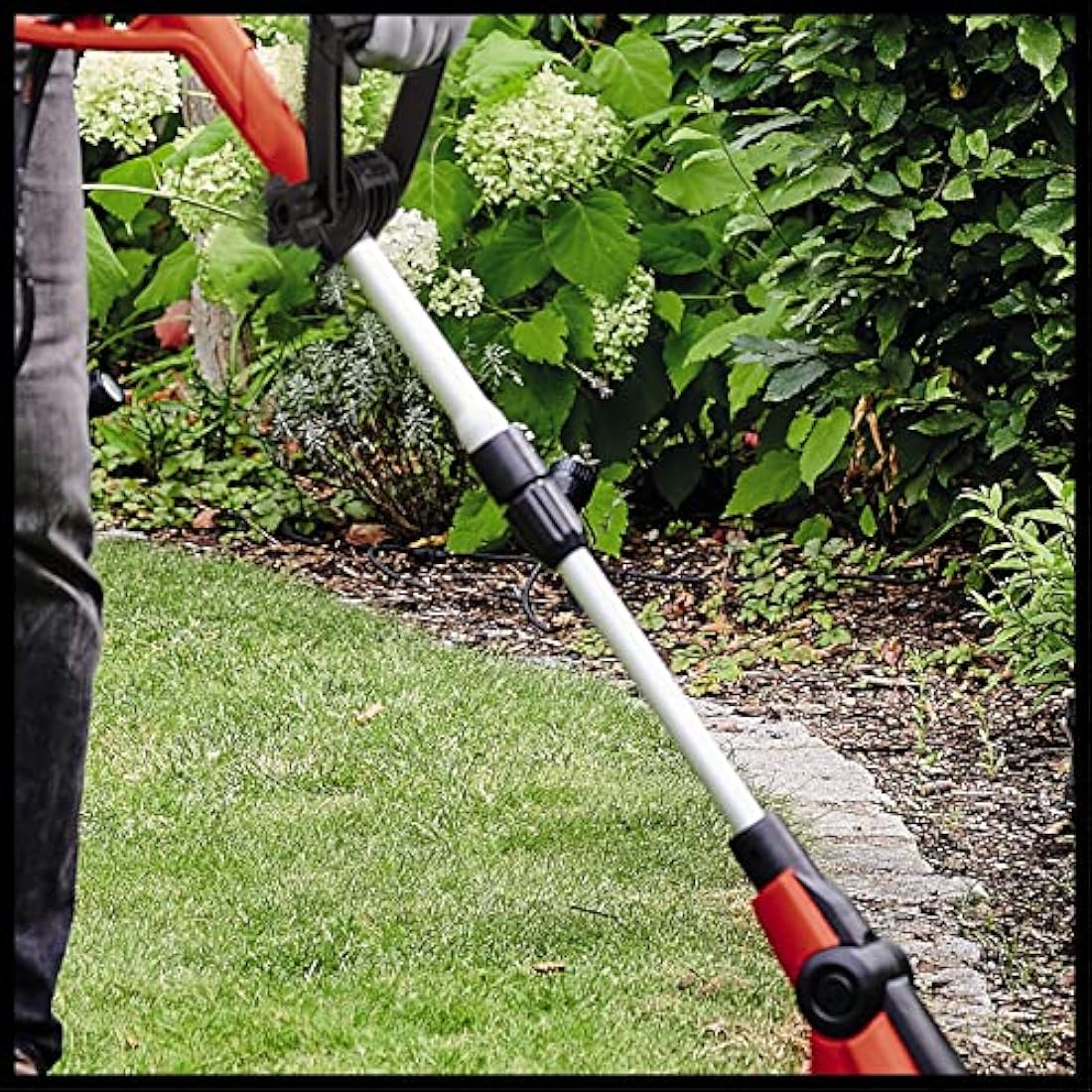EINHELL Electric Grass Trimmer, Adjustable and User-Friendly, Red