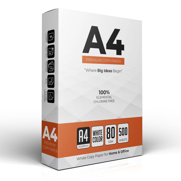 Multi-Purpose A4 Printer Paper, White, 80gsm, 500 Sheets – Compatible A4 Paper with Inkjet, Laser Printers & Copiers, Perfect for Home & Office Use (500 Sheets)