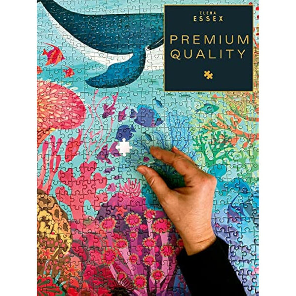 Elena Essex jigsaw puzzles for adults 1000 - Ocean Deep/puzzle/jigsaws 1000 pieces for adults/colourful cool shark whale puzzle/jigsaws size 50x70cm