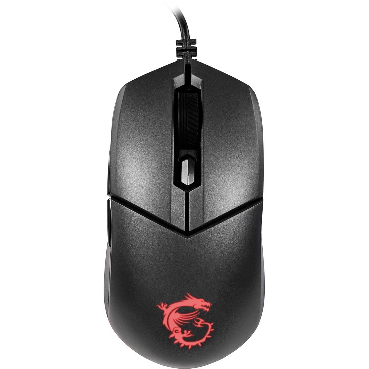MSI CLUTCH GM51 LIGHTWEIGHT Gaming Mouse - 26000 DPI Optical Sensor, Elite 0.125ms Latency, 60M+ Click OMRON Switches, 6-Buttons, FriXionFree Cable, RGB Diamond LightGrips, 75g - Wired