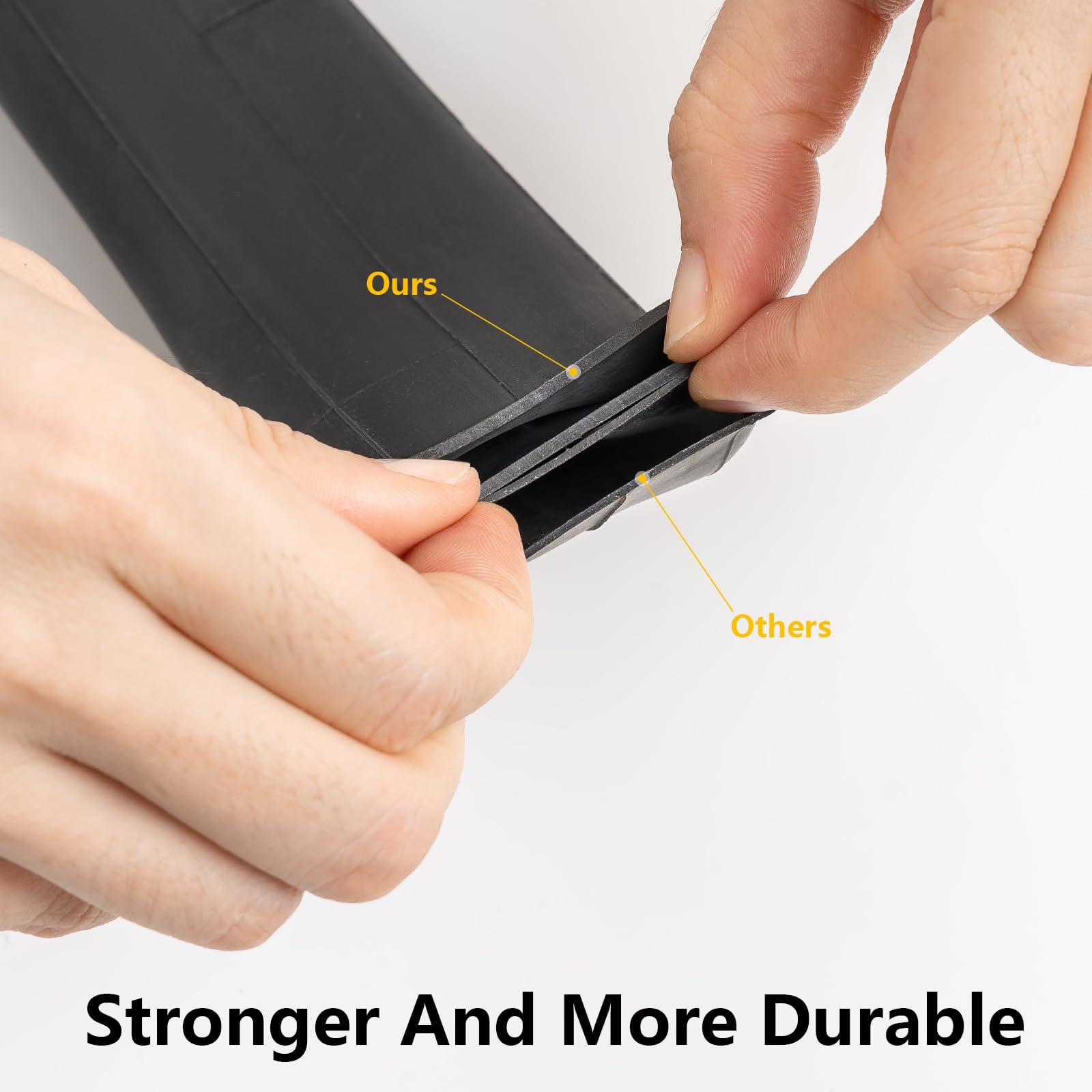 6PCS 700C Heavy Duty Bike Tubes 700x18C/32C 18/32-622 Bicycle Tubes FV60mm Presta Valve and 2 Rim Strips Compatible with 700x18C 700x20C 700x23C