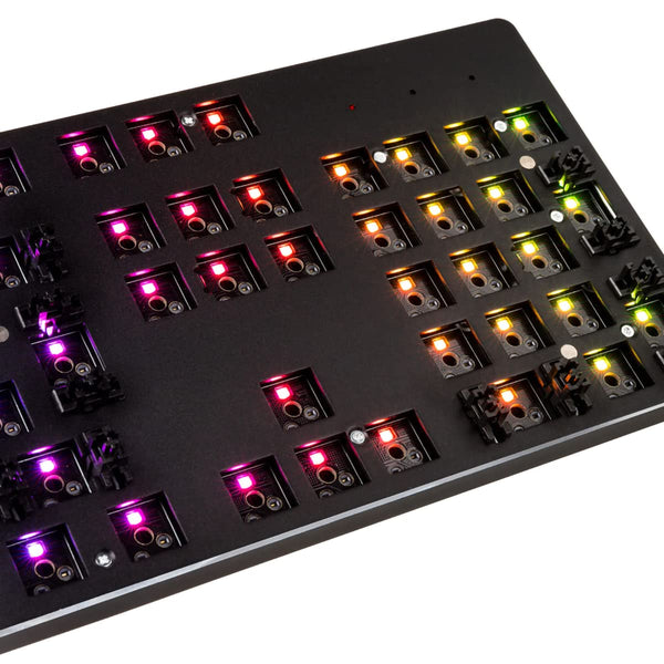 Glorious Gaming GMMK Compact 60%, Barebones (Frame Only) - Mechanical Gaming Keyboard, Per Key RGB, Hotswap & Customisable, International/ISO Layout - Black