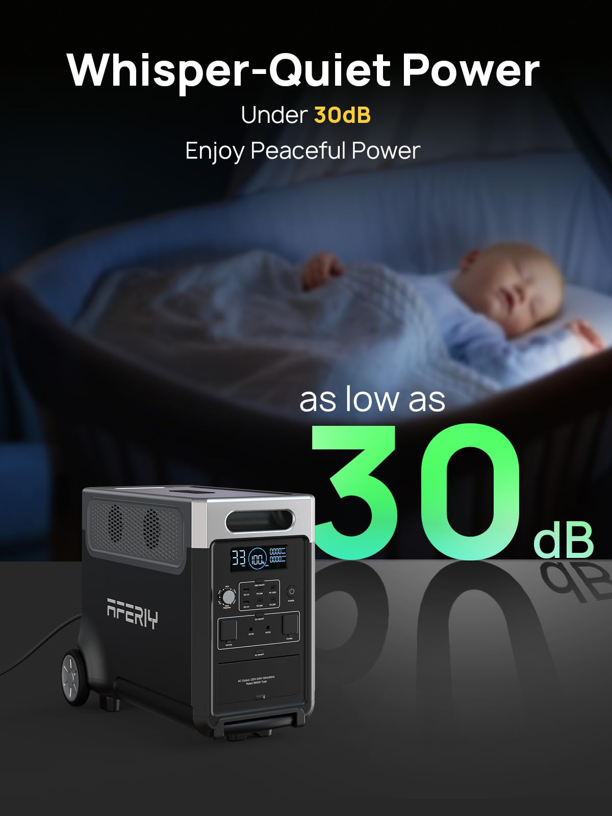 AFERIY Portable Power Station 800W, 512Wh Portable Power Station LiFePo4 Battery, 1-Hour Fast Charging, AC 220V-240V, UPS, 3500+ Charge Cycles, Solar Generator for Outdoor Camping/RV/Home Backup