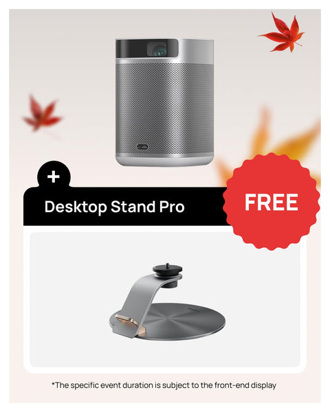 XGIMI MoGo 2 Mini Projector, 400 ISO Lumens Portable DLP Movie Projector, Smart HD, Auto Focus, Object Avoidance, Screen Adaption, with WiFi and Bluetooth, Android TV 11.0, Projector for Bedroom