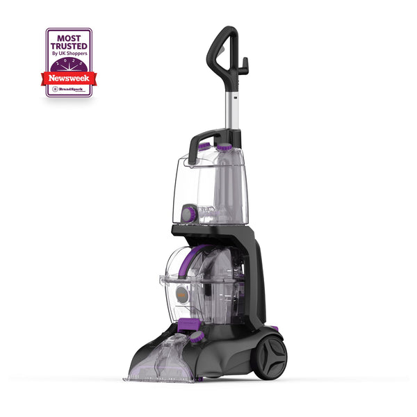 Vax Rapid Power Refresh Carpet Cleaner | Deep Clean and Leaves Carpets Dry in less than 1hr | XL Tank Capacity - CDCW-RPXR, Purple and Grey, 4.7L, 1200W