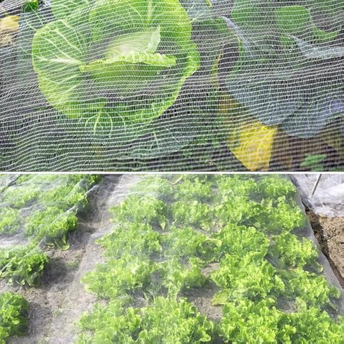 Insect Netting Mesh Garden Netting Fine Mesh Butterfly Garden Netting for Vegetables Plants Fruits Flowers Crops Greenhouse Row Covers Raised Bed Barrier Screen Birds Protection Netting (3 * 15m)