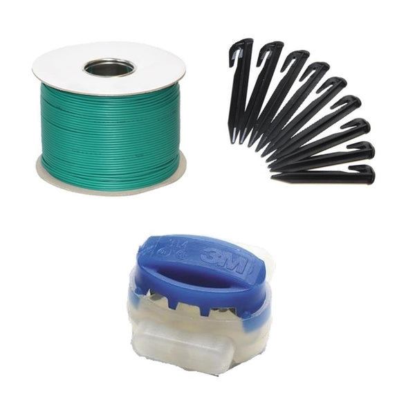 G greengrass tools Lawn robot mowing area extension set cable hook connectors perimeter wire ground pegs clamps - compatible with Yard-Force Husqvarna