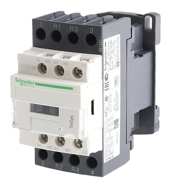 Schneider Electric, TeSys D contactor - 3P(3 NO) - AC-3 - <= 440 V 38 A - 230 V AC 50/60 Hz coil, LC1D38P7