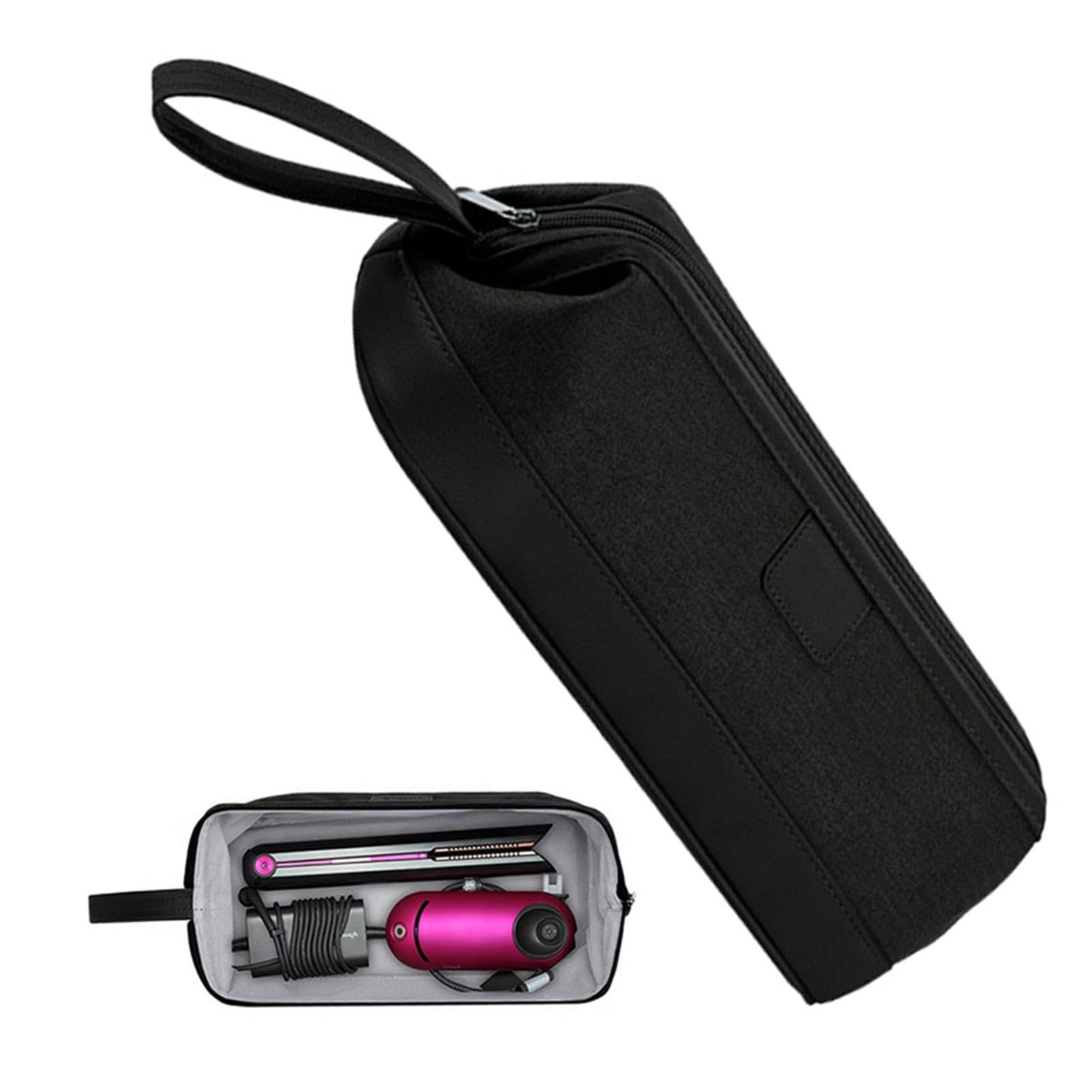 NHBETYS Carrying Case for Hair Dryer Styler Hot Tools, 36x16x14cm Portable Travel Storage Bag, Oxford Cloth Shockproof Dustproof Organizer for Styler