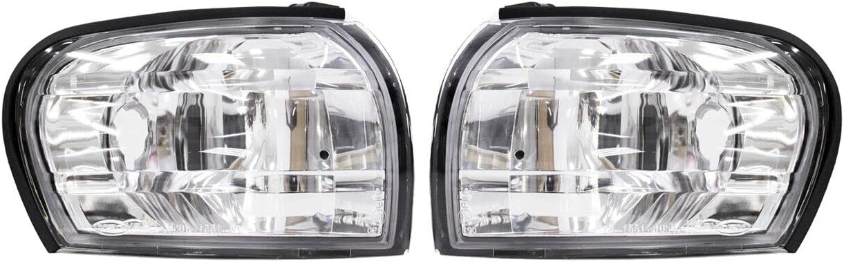 GAZOZ PERFORMANCE Exterior Acceossires - Crystal Clear Corner Lights Lamps W/E-Mark Compatible with impreza GC8 CC8A 1992-2000 (Without Bulbs)