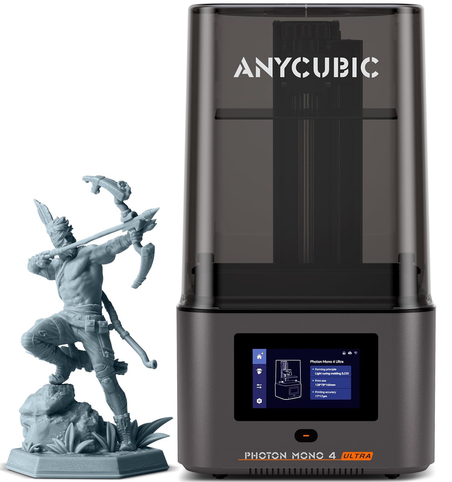 ANYCUBIC Photon Mono 4 Resin 3D Printer, 7'' 10K Mono LCD Screen Resin Printer with Upgraded LighTurbo Matrix and Printing Platform, Large Printing Size of 6.04''x3.42''x6.49''