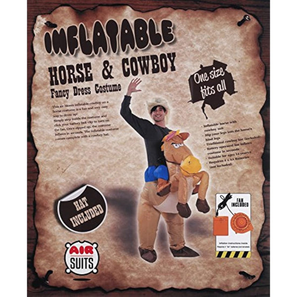 AirSuits Inflatable Horse and Cowboy Fancy Costume Dress Suit