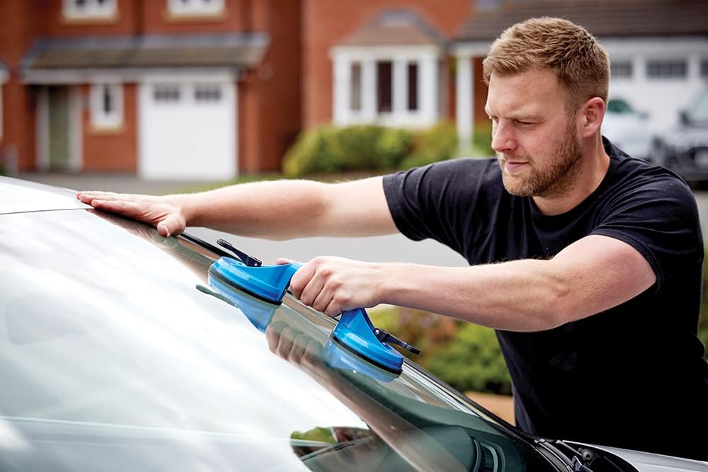 Silverline Double Suction Pad 70kg (675088), Blue