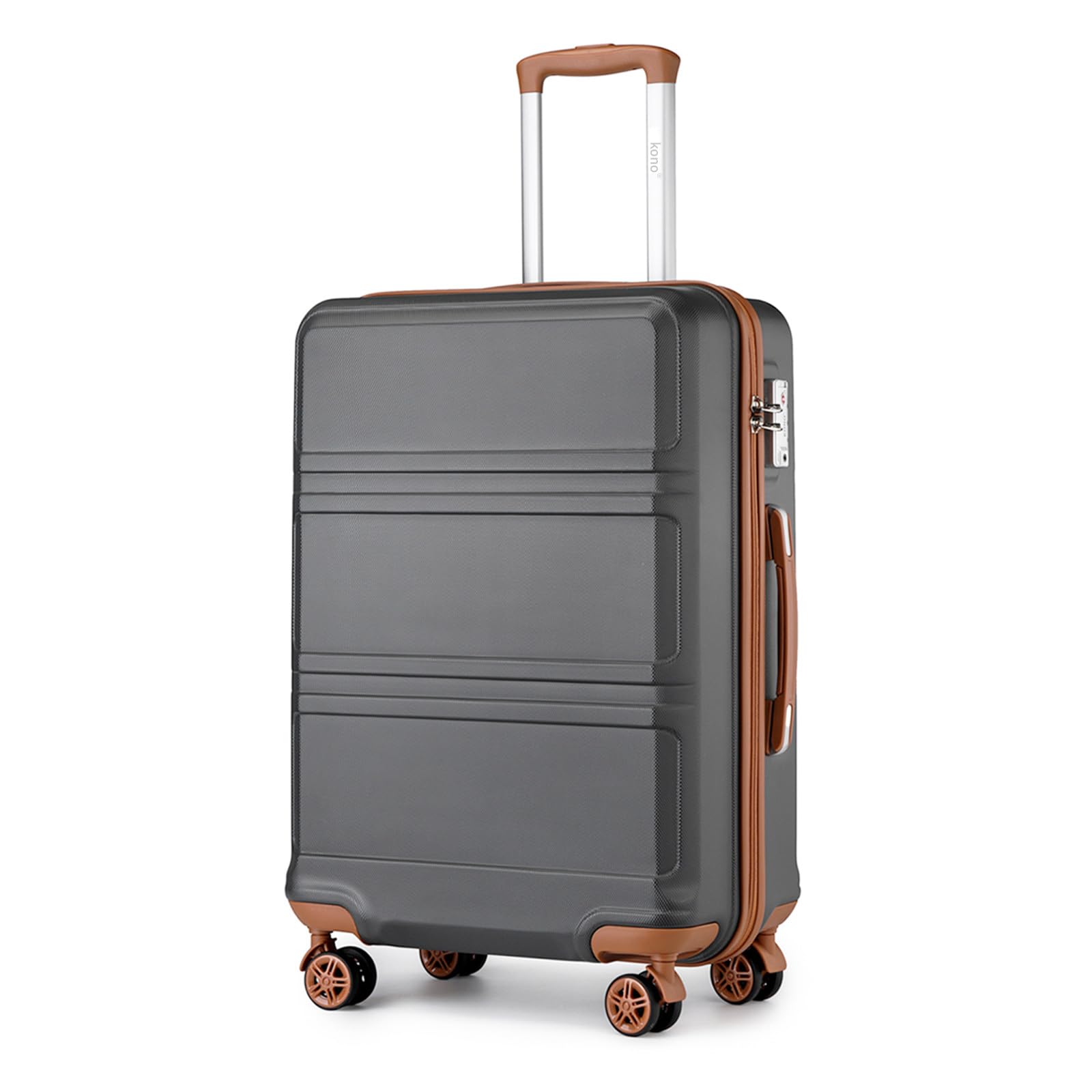 Kono Fashion Hand Luggage Lightweight ABS Hard Shell Trolley Travel Suitcase