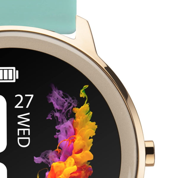 Sekonda Flex Womens Smart Watch with Heart Rate and Sleep Monitor, Daily Activity, Sports, Music, Weather and Message Functions with Silicone Strap, 42 mm