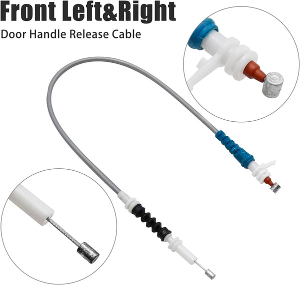 Hoypeyfiy 51217259828 Front Left and Right Exterior Door Handle Release Cable Pull Wires Replacement for BMW 3 Series F30 F31 F80 316d 316i 318d 318i 320d 320i 330d 330e
