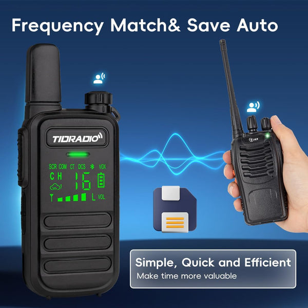 Walkie Talkies Waterproof IP67, TDRADIO TD-M11 PMR 446 Radio, Walkie Talkies for Adults Long Range with Wireless Programming,Frequency Copy,VOX,USB Charging, 2 Way Radio for Outdoor Activities-2 Pack