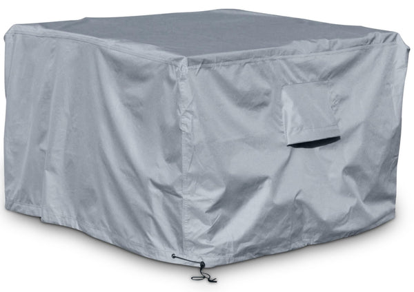 Kingsbridge Cube Garden Furniture Cover, 135cm, 600D Heavy Duty Fabric, Double Stitching, Waterproof, Anti UV, Breathable, Rip Proof, Grey Outdoor