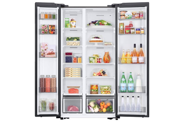 Samsung American Style Fridge Freezer with SpaceMax Technology, Power Cool and Power Freeze Technology, Black, RS62DG5003B1E