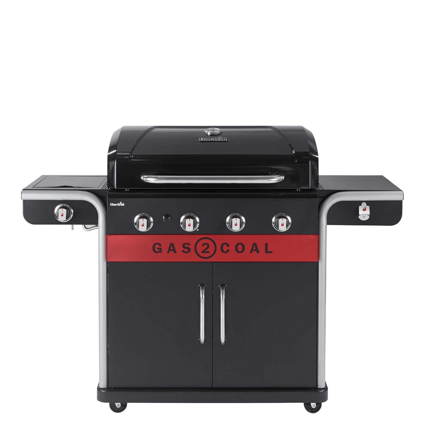 Char-Broil Gas2Coal 440 Hybrid Grill Gas Barbecue, Black