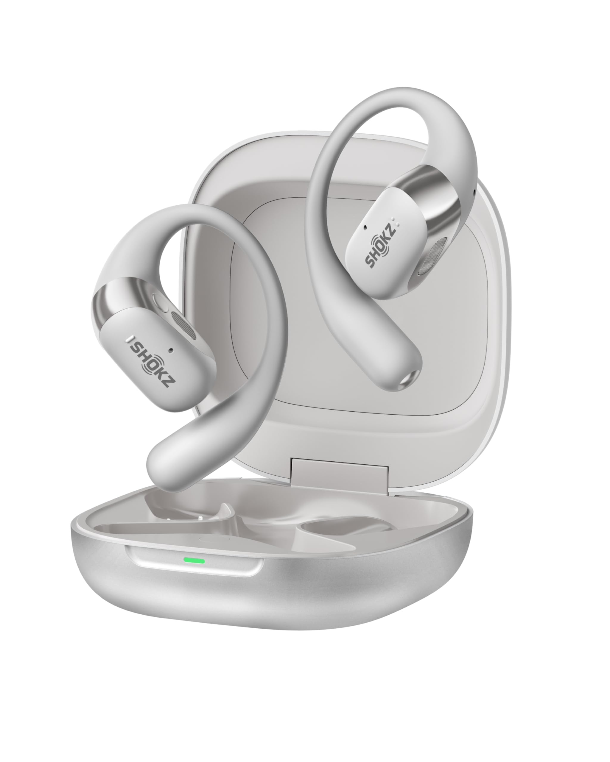 SHOKZ OpenFit 2 Open-Ear Headphones, True Wireless Bluetooth Earphones with Microphone, Earhook Earbuds with 48 Hours of Playtime, USB-C Fast Charging, IP55 Water-Resistant, with Carrying bag, Black