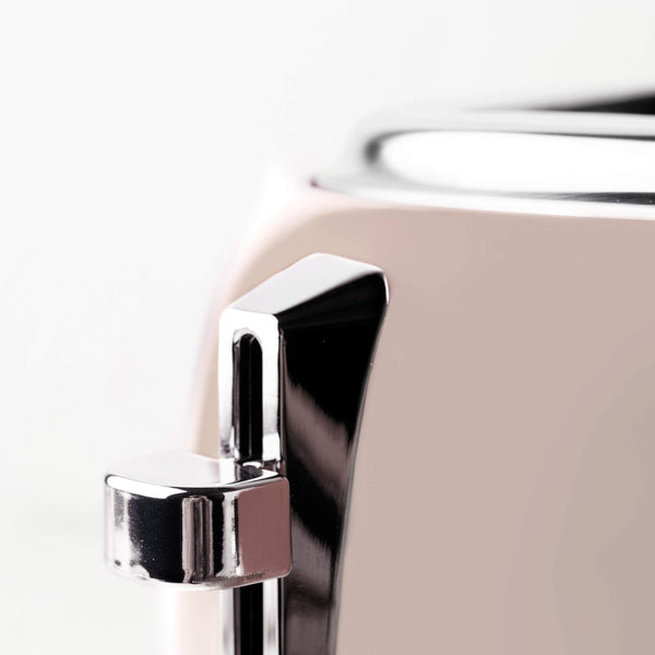 Haden Jersey Putty Retro 4 Slice Toaster - 4 Slot Toaster with Dual Control & Adjustable Browning - Stainless Steel Housing - Essential Kitchen