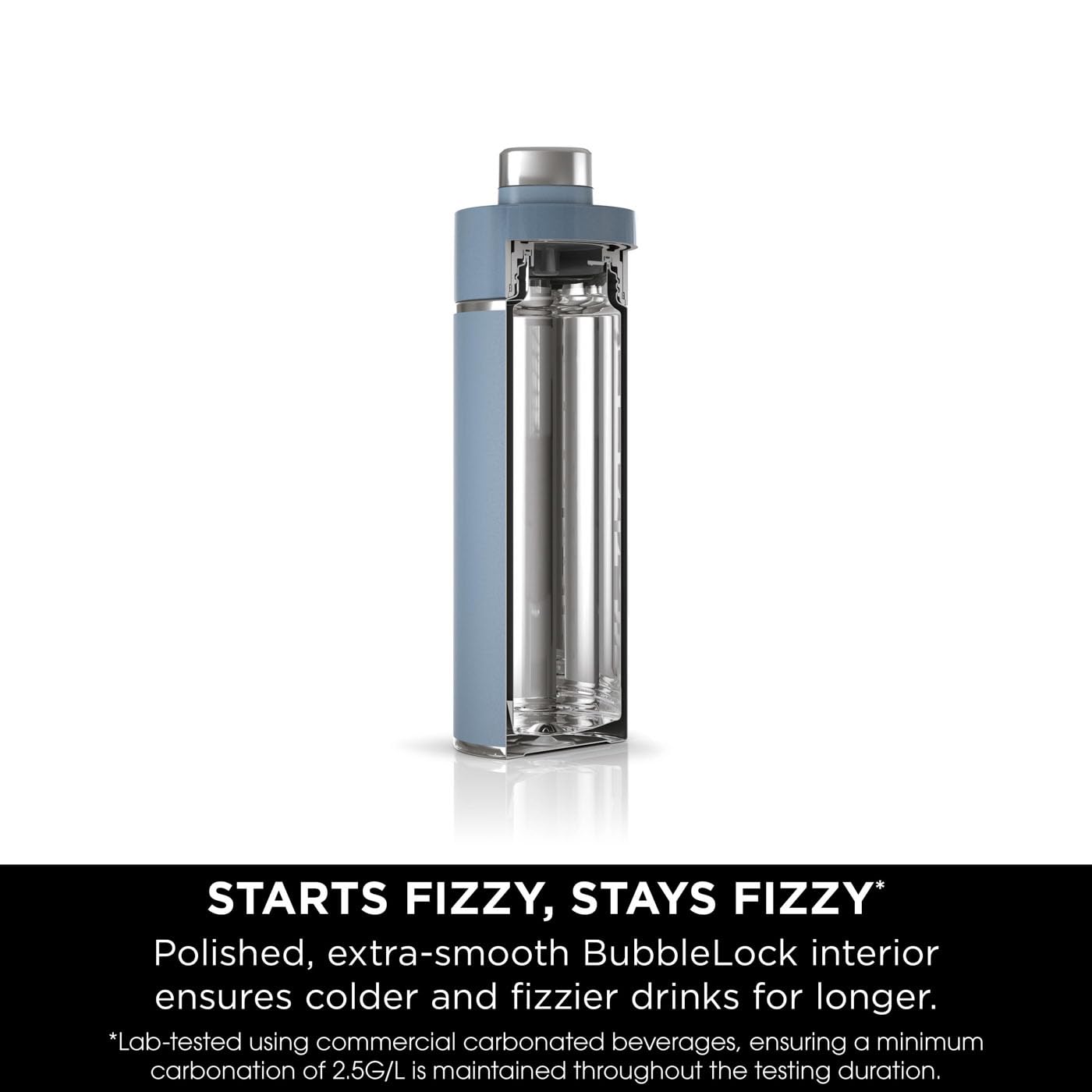 Ninja Thirsti Water Bottle and Flask 709 ML With Leak-Proof Lid, Designed For Carbonated, Hot & Cold Drinks, Ideal For Travel & Sports, Triple Insulated, Stainless Steel Bottle, Black, DW2401EUUKBK